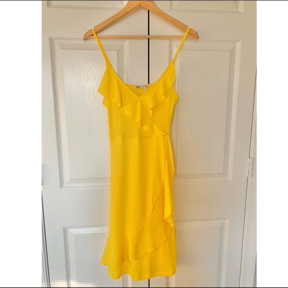 NEW! ZARA Neon Yellow Dress